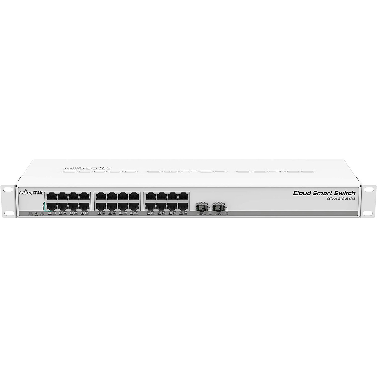 MikroTik CSS326-24G-2S+RM, 24 Port Gigabit Ethernet Switch with Two SFP+ Ports in 1U Rack